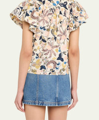 Ulla Johnson - Perline Flutter Sleeve Blouse