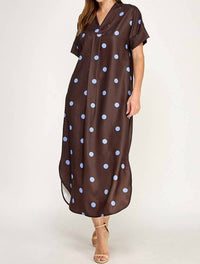 Vanilla Monkey - Penny Polka Dot Maxi Dress