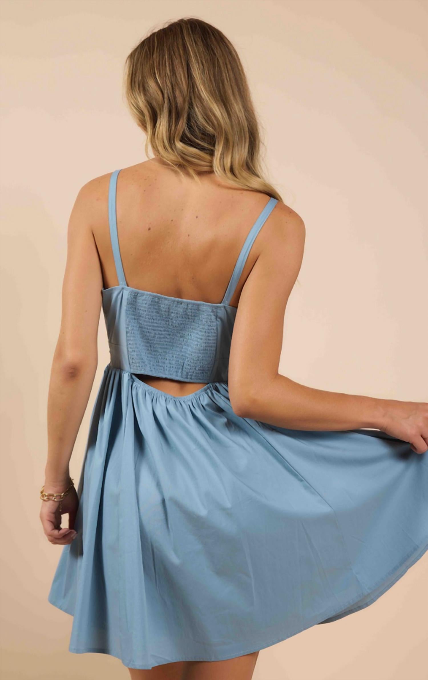 Sadie & Sage - Front Cut Out Mini Dress