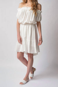 Nsf - Niara Short Sleeve Peasant Dress