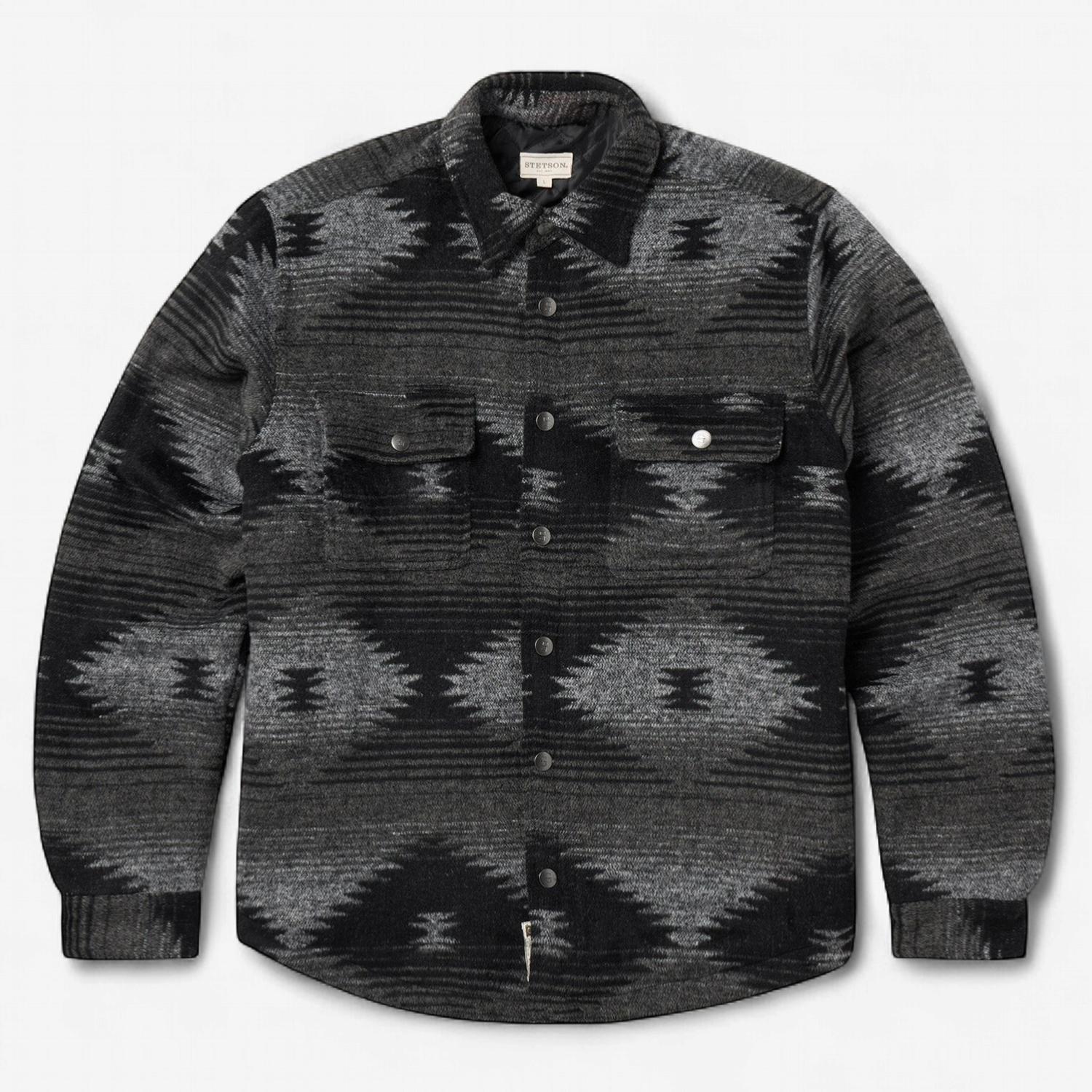 Stetson - Men's Wool Blend Aztec Flannel Jacket