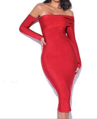 Miss Circle - Shayla Bandage One Shoulder