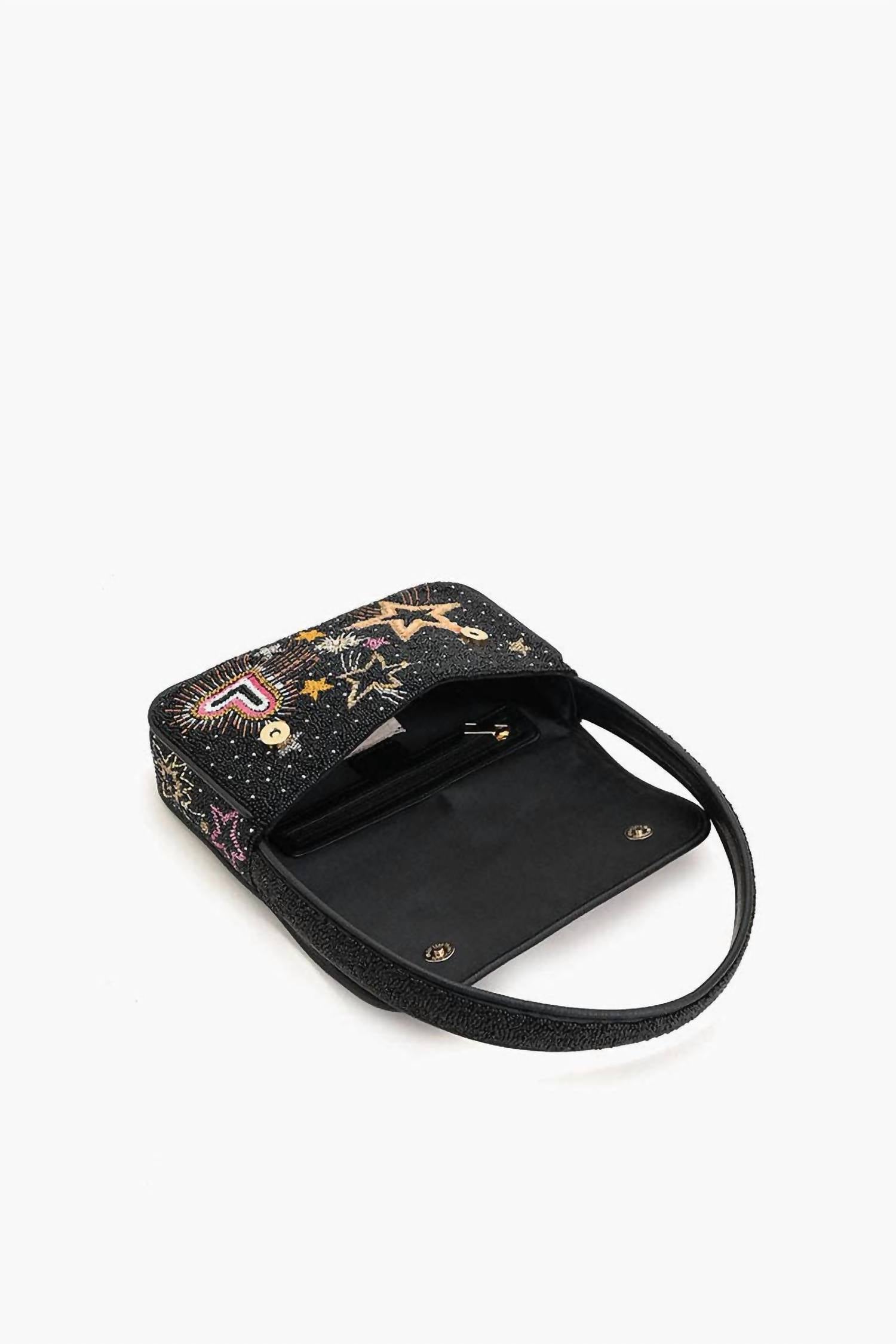 America & Beyond - Women's Celestial Spark Embellished Shoulder Bag