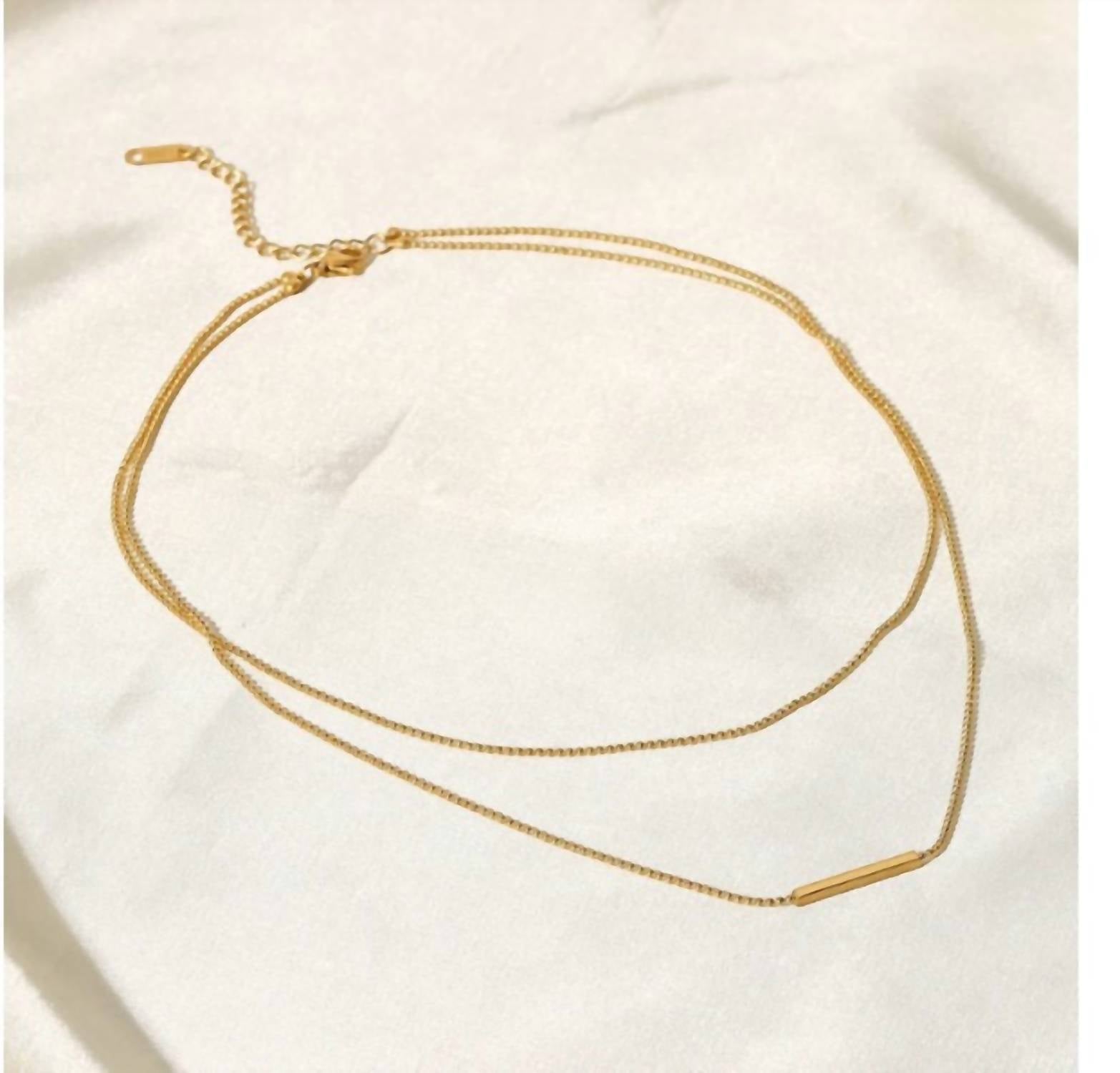 Katie Rae Collection - Women's Dainty Bar Necklace