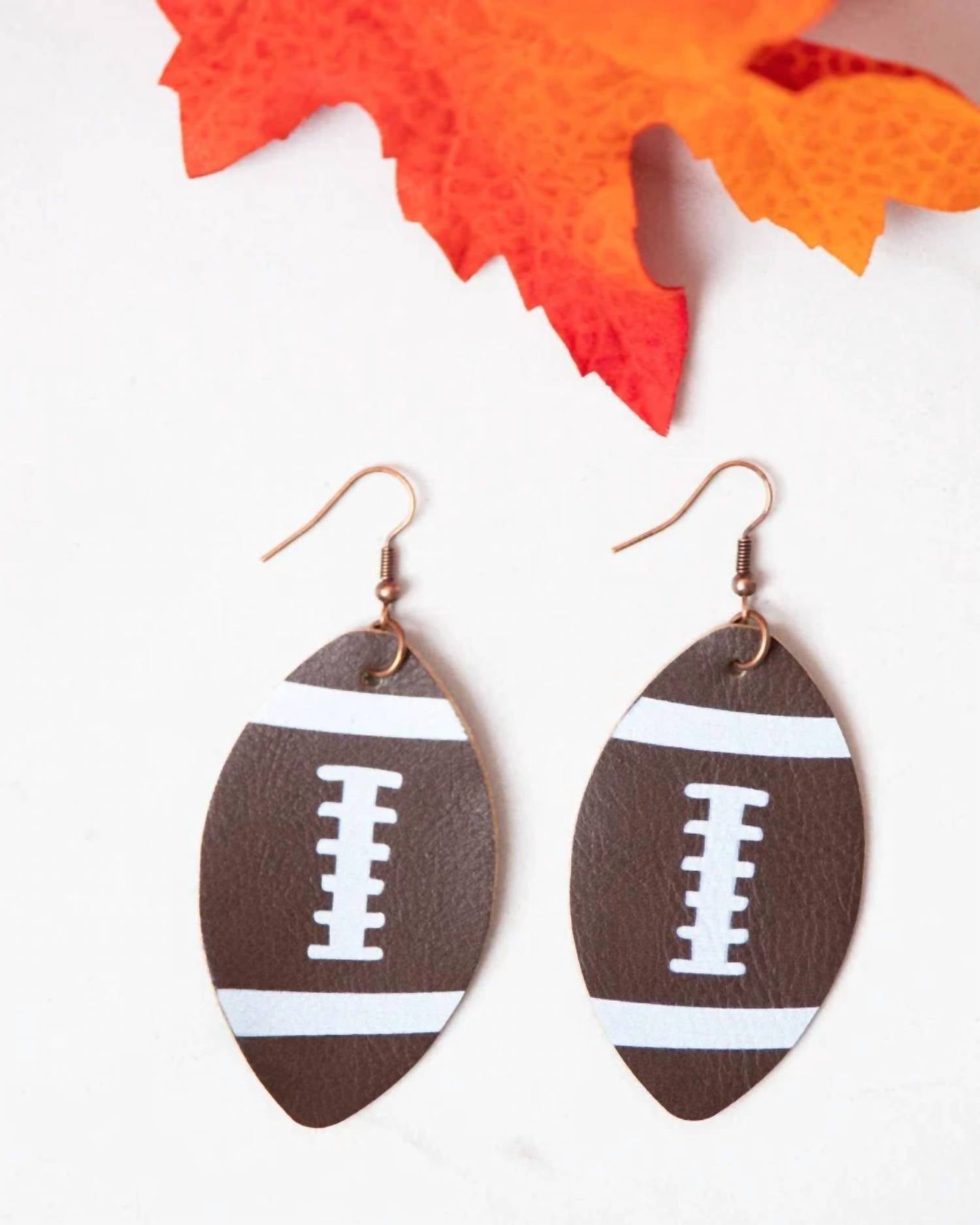 Southern Grace - Women's Football Teardrop Earrings