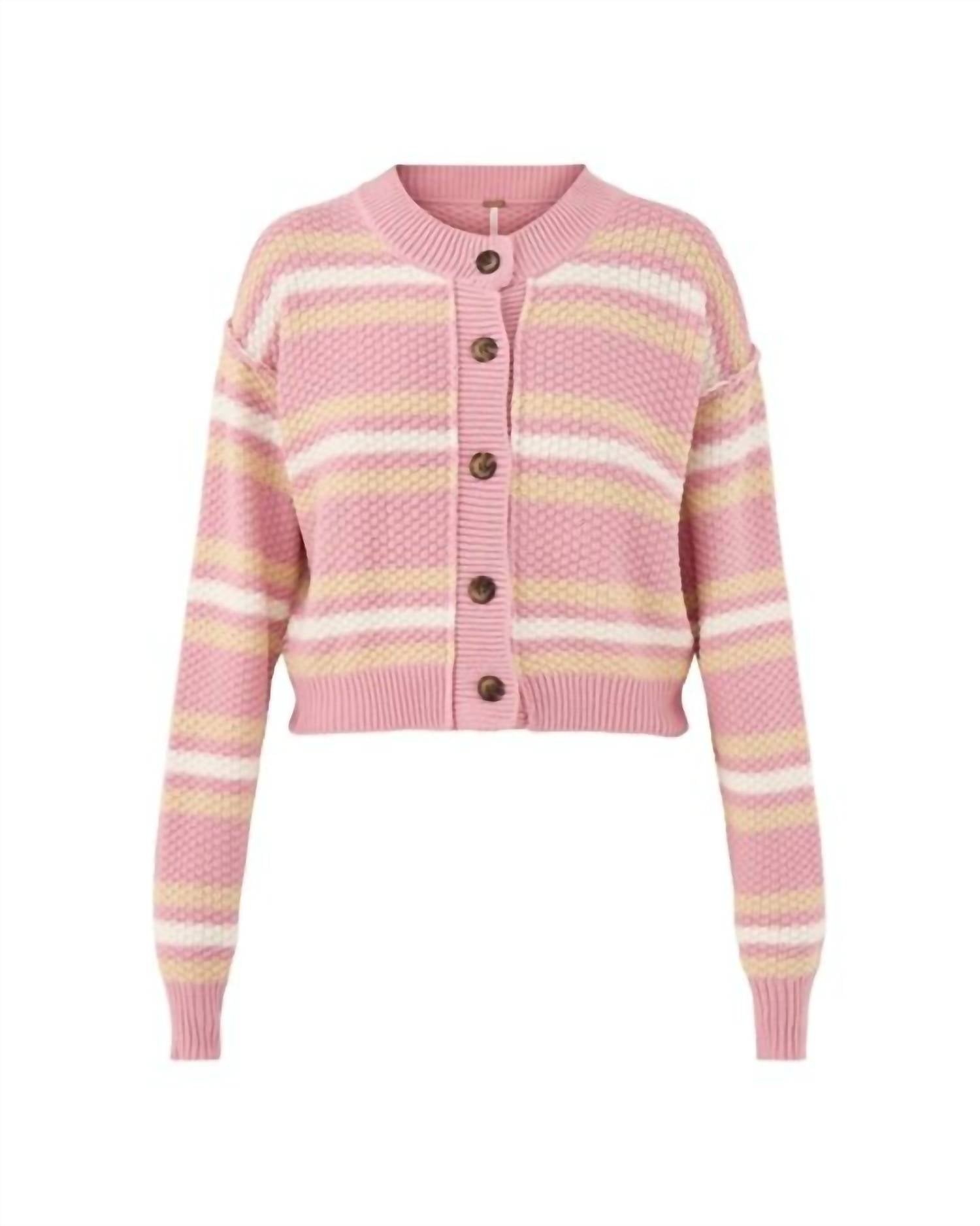 Free People - Lila Stripe Cardigan