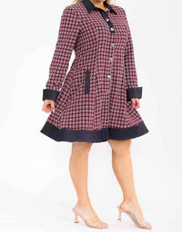 Karen T Design - Plaid Coat Dress