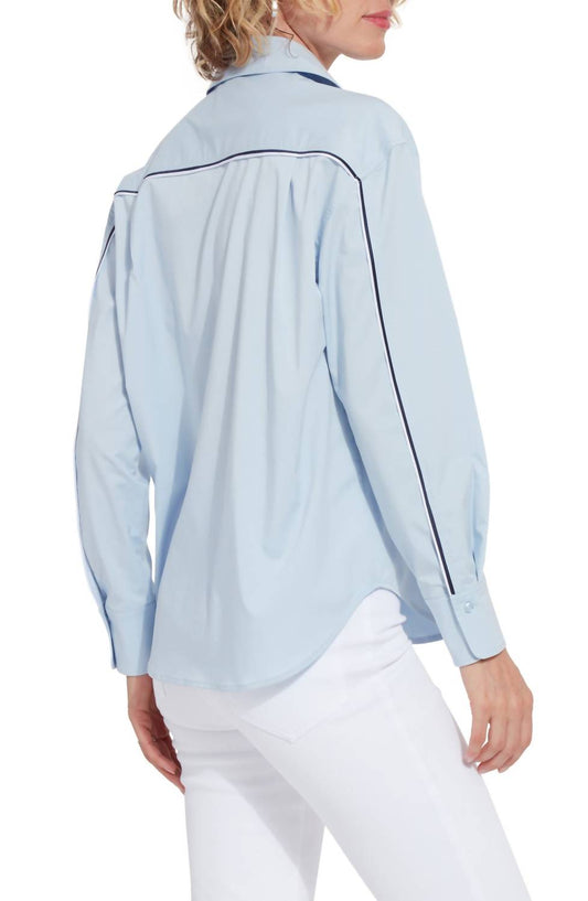 Lysse - Sofia Striped Cropped Shirt