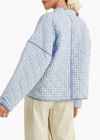 Cloud Ten - Macy Quilted Plaid Puff Jacket