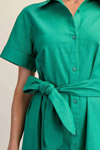 Glam - Timeless Tie-waist Midi Dress