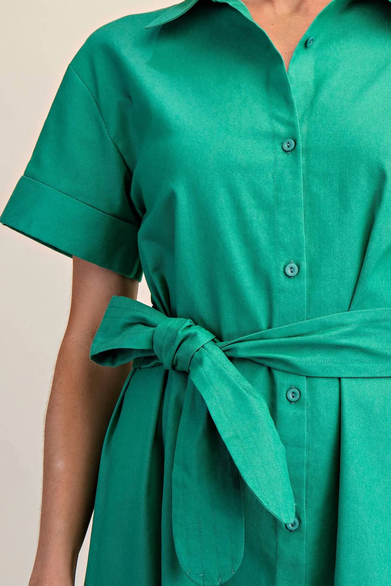 Glam - Timeless Tie-waist Midi Dress