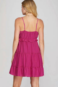 She + Sky - Southern Sass Textured Tiered Dress