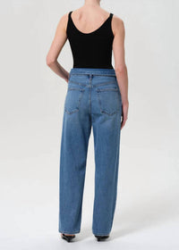 AGOLDE Women's Echo Taper Jean in shrine - women's jeans - detail view