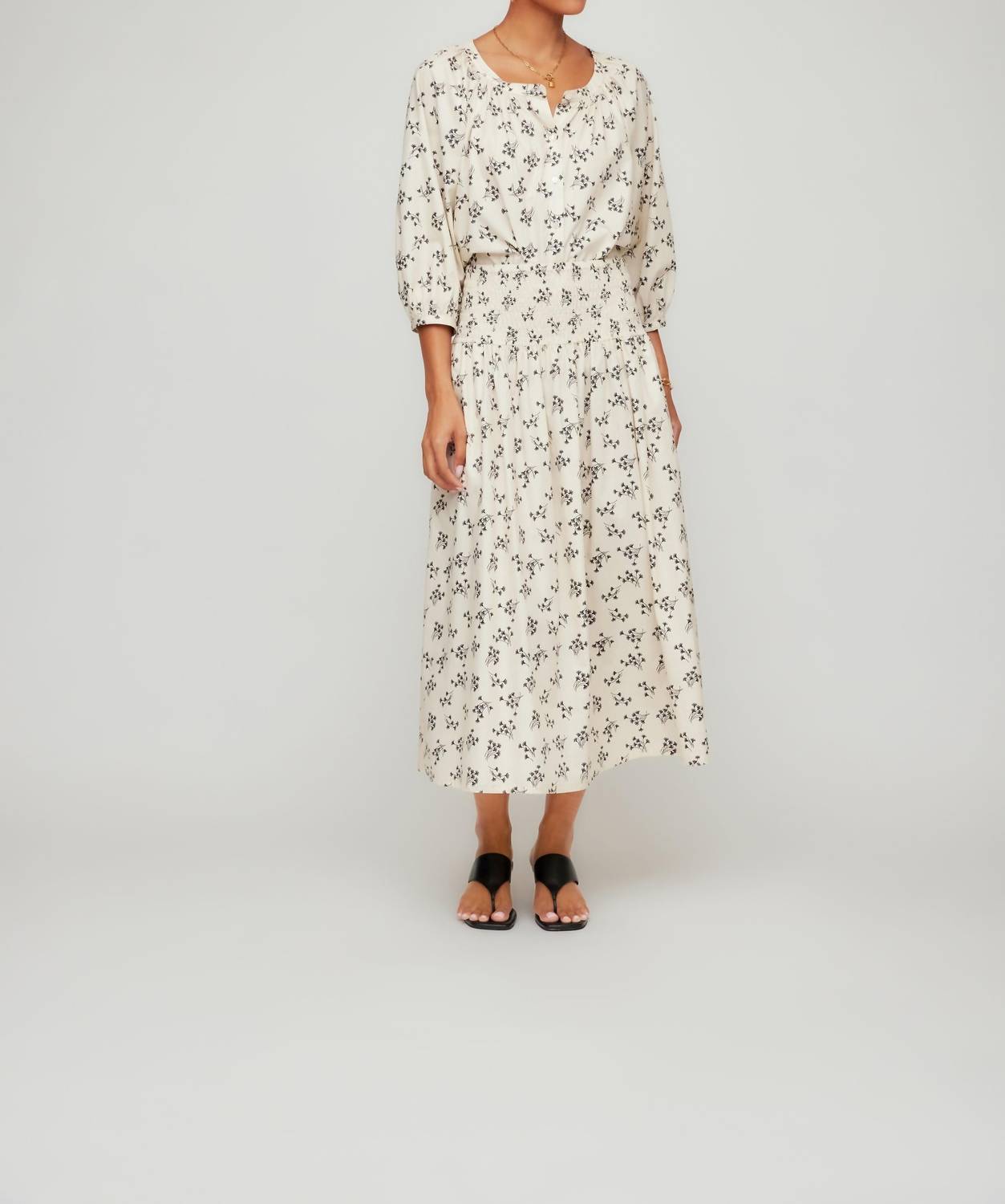 Fifteen Twenty - Rhea Smocked Waist Skirt