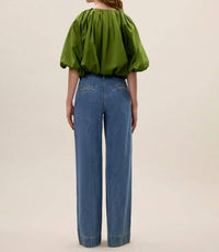 Rebecca Taylor - Wide Leg Denim Pant