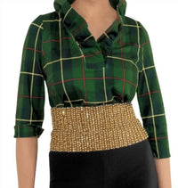 Gretchen Scott - Ruffneck Plaidly Cooper Top