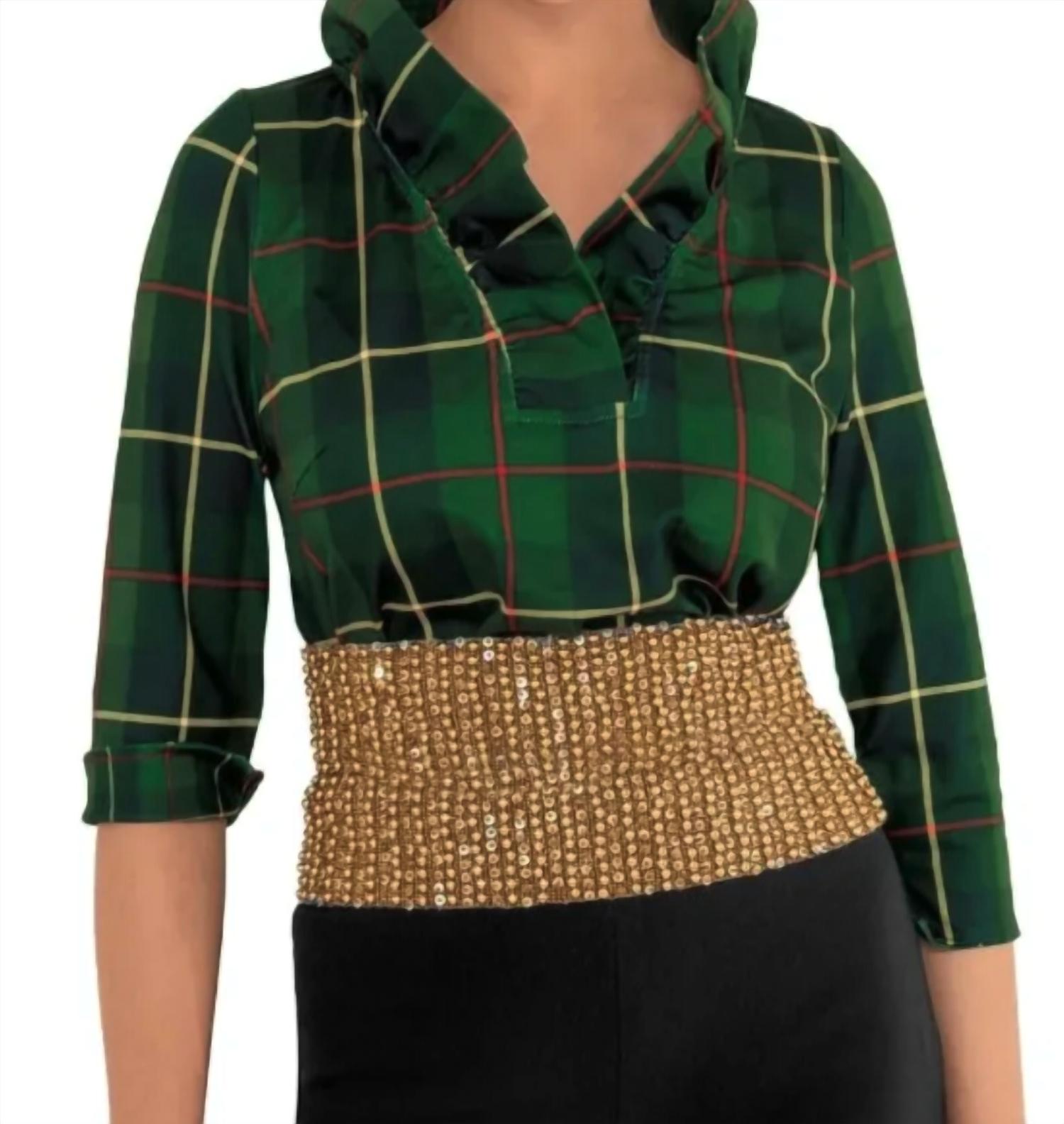 Gretchen Scott - Ruffneck Plaidly Cooper Top