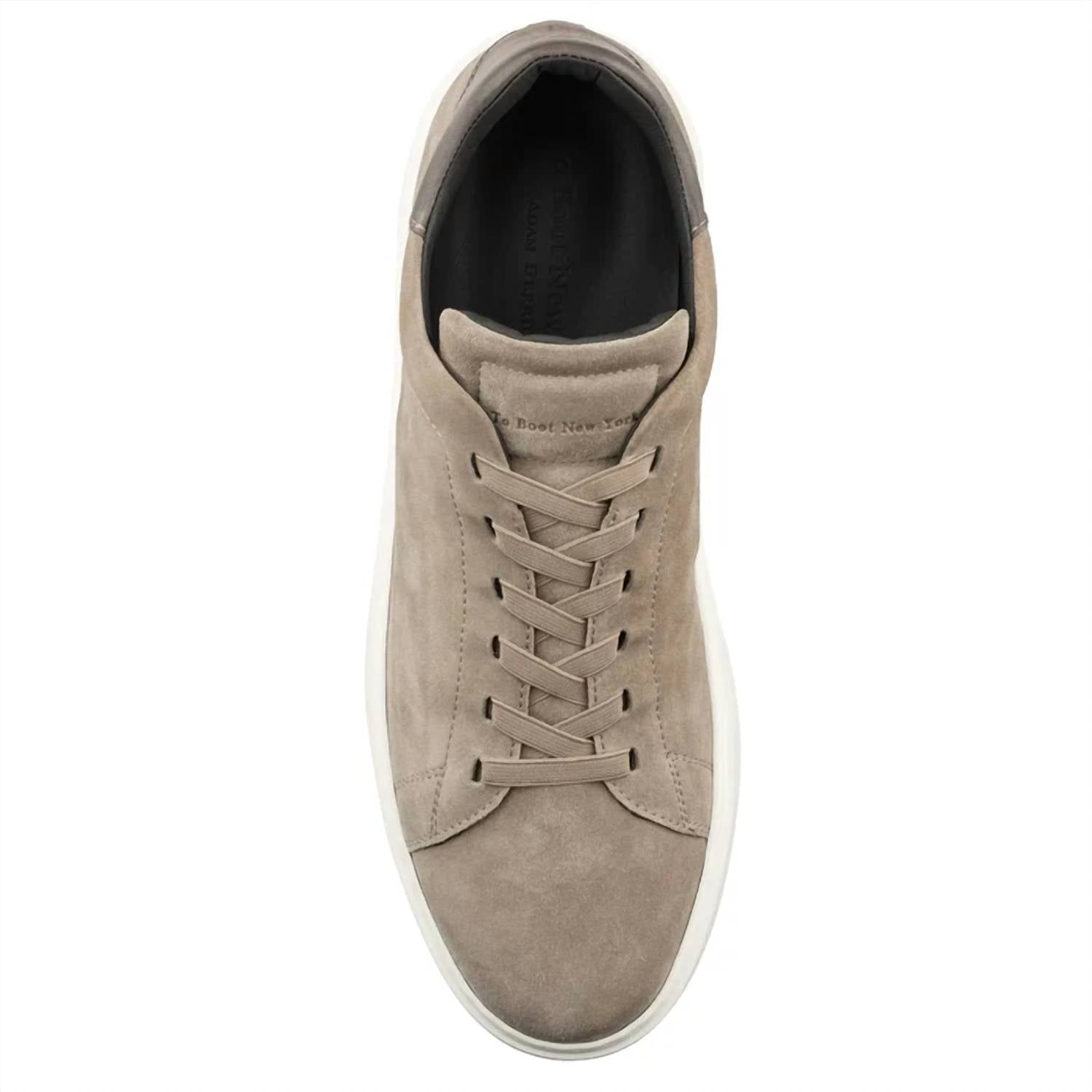 To Boot New York - Men's James Suede Stretch Lace Luxury Low-Top Sneakers