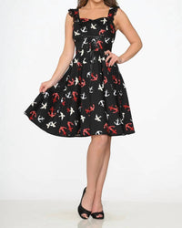 Orchid Bloom - Swallow Swing Dress