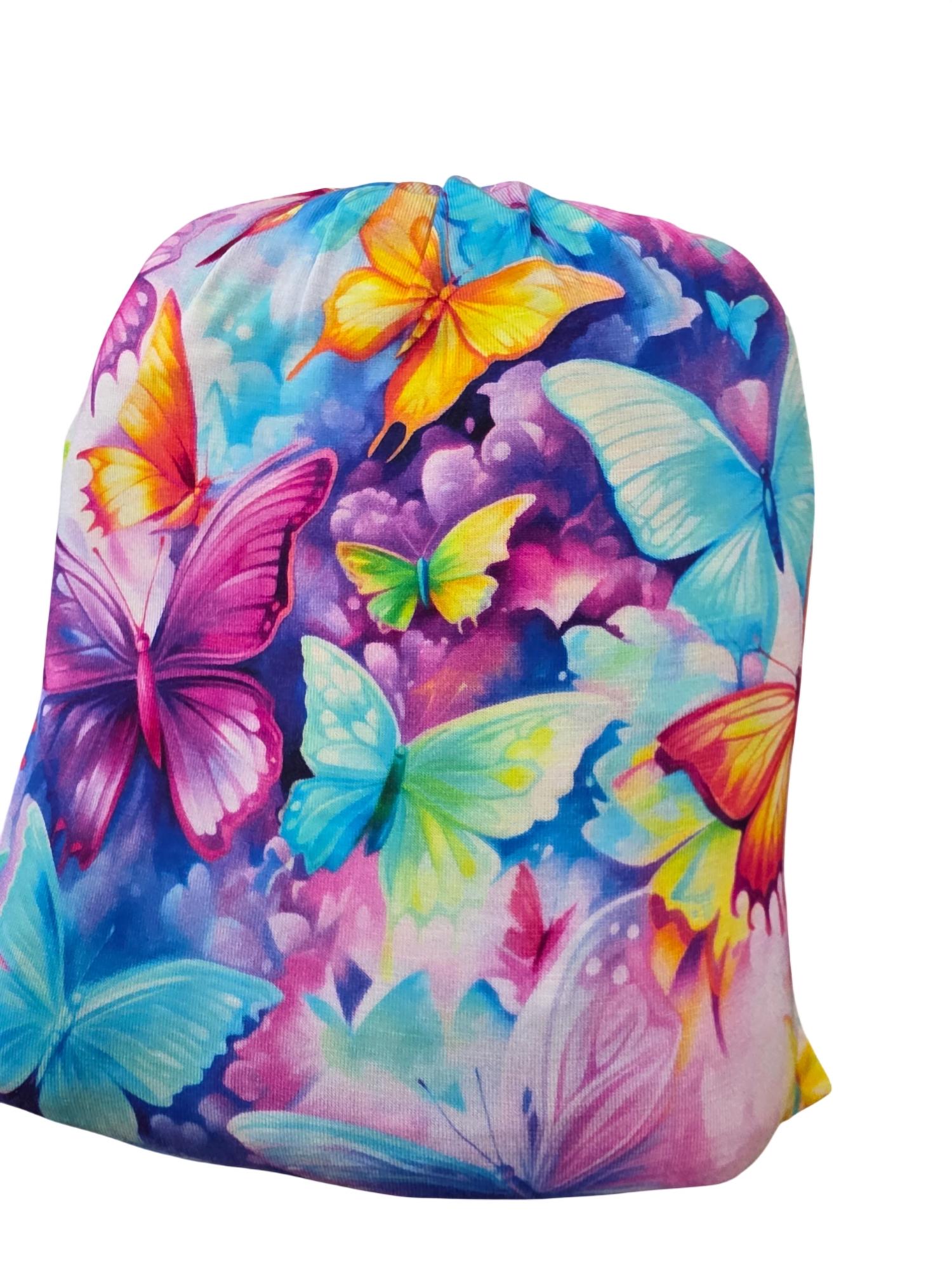 Charlies Project - Girl's Colorful Butterflies Crib Sheet