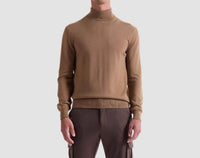 Bugatchi Uomo Wool Turtleneck Sweater in camel - men's sweater