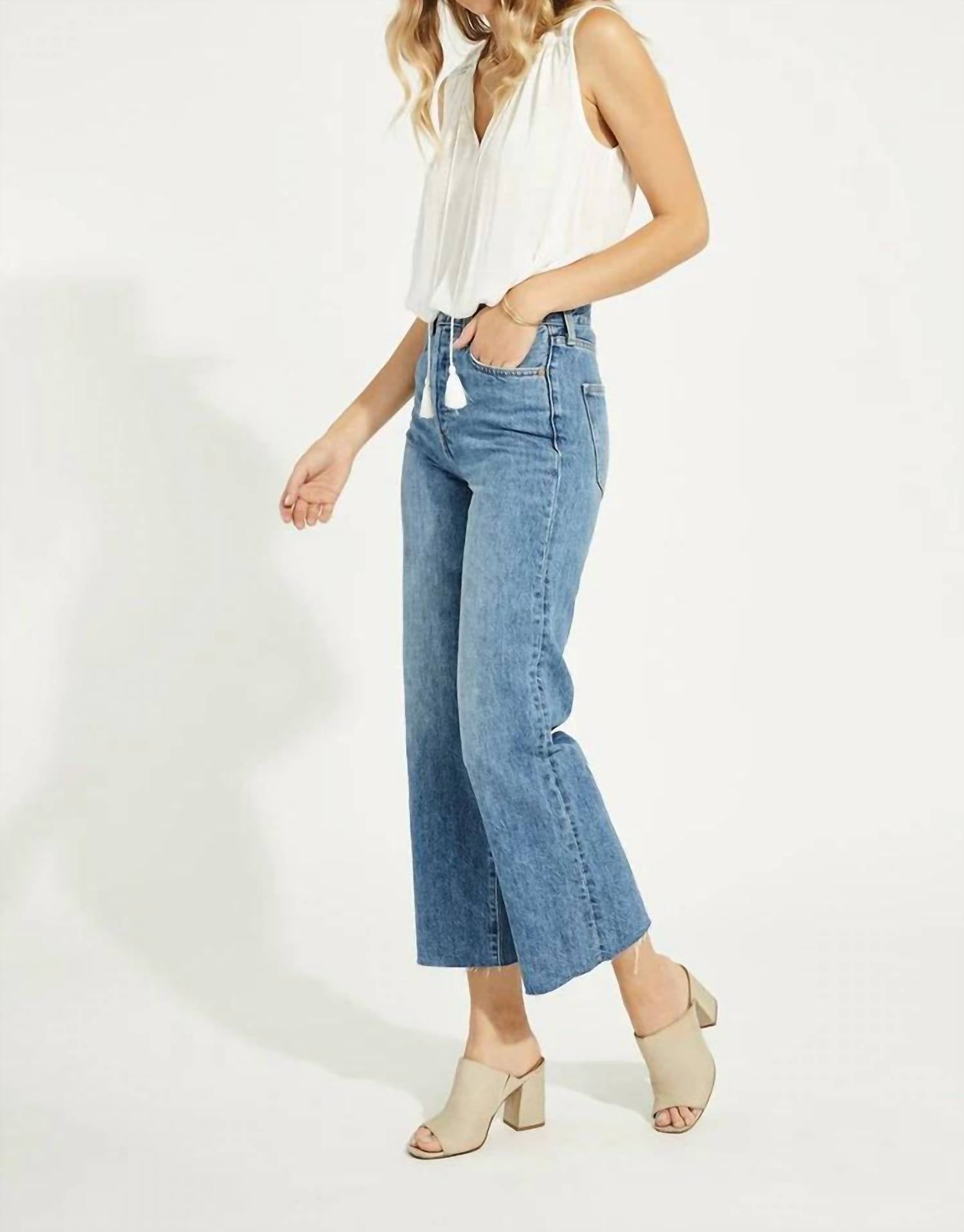 Gentle Fawn BOWIE TOP in ivory - women's tank top - detail view