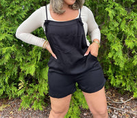 Zenana - Rayon Woven Romper With Tie Knot Traps