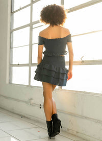 Off Shoulder Top & Skirt Set