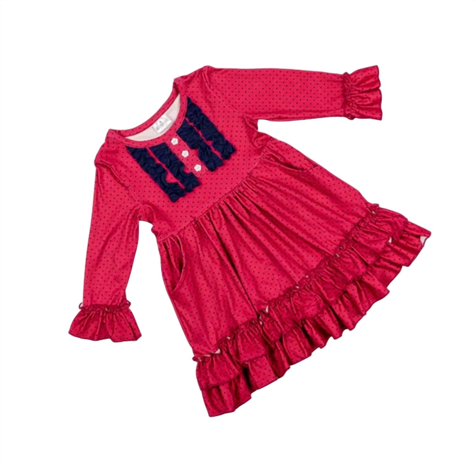Okie + Lou - Girls All Things Dots And Ruffles Dress