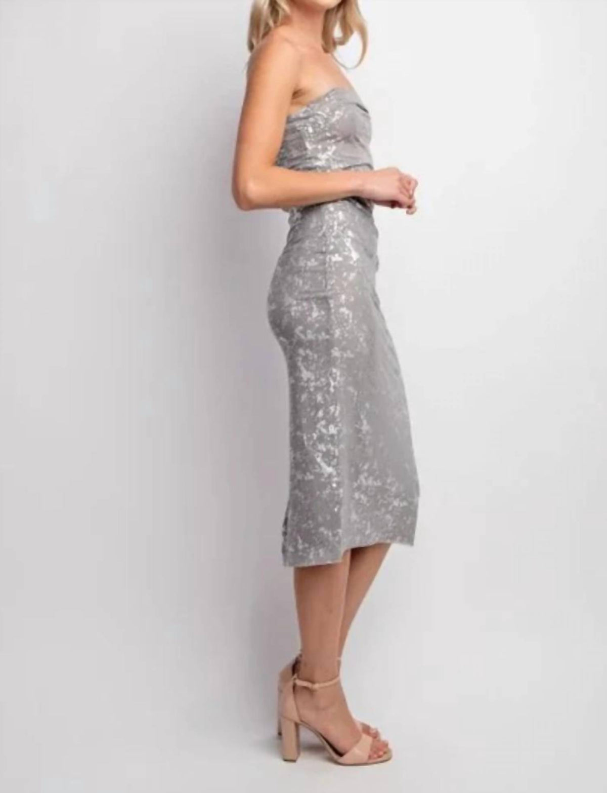 Edit By Nine - Foiled Midi Dress