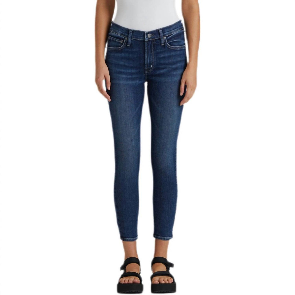 Edwin - Pixie Crop Mid Rise Skinny Jeans