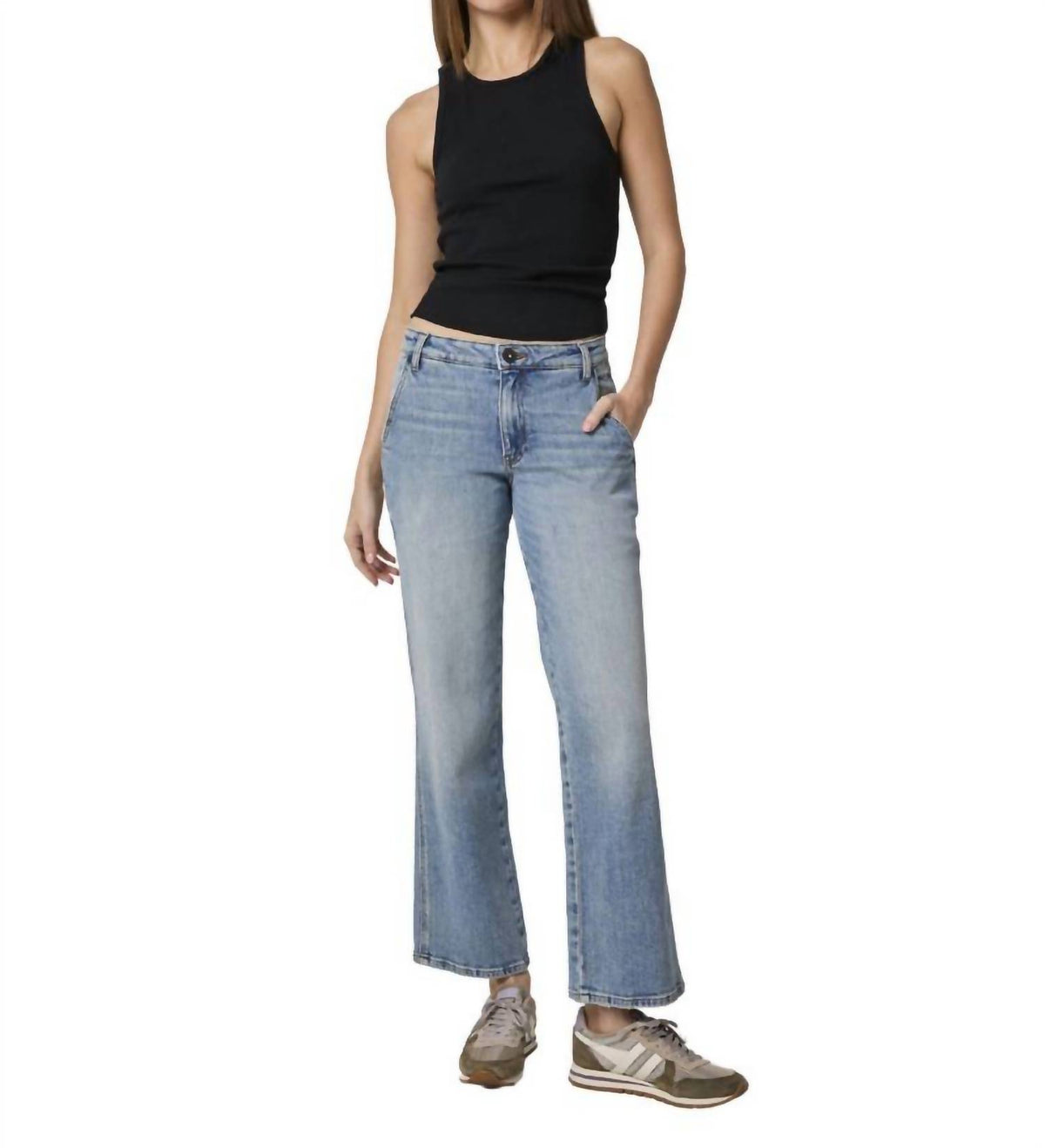 Edyson - Stan Slash Front Pockets Straight Leg Jeans