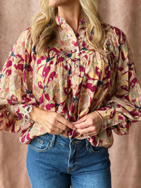 Ee:Some - Button Down Printed Blouse