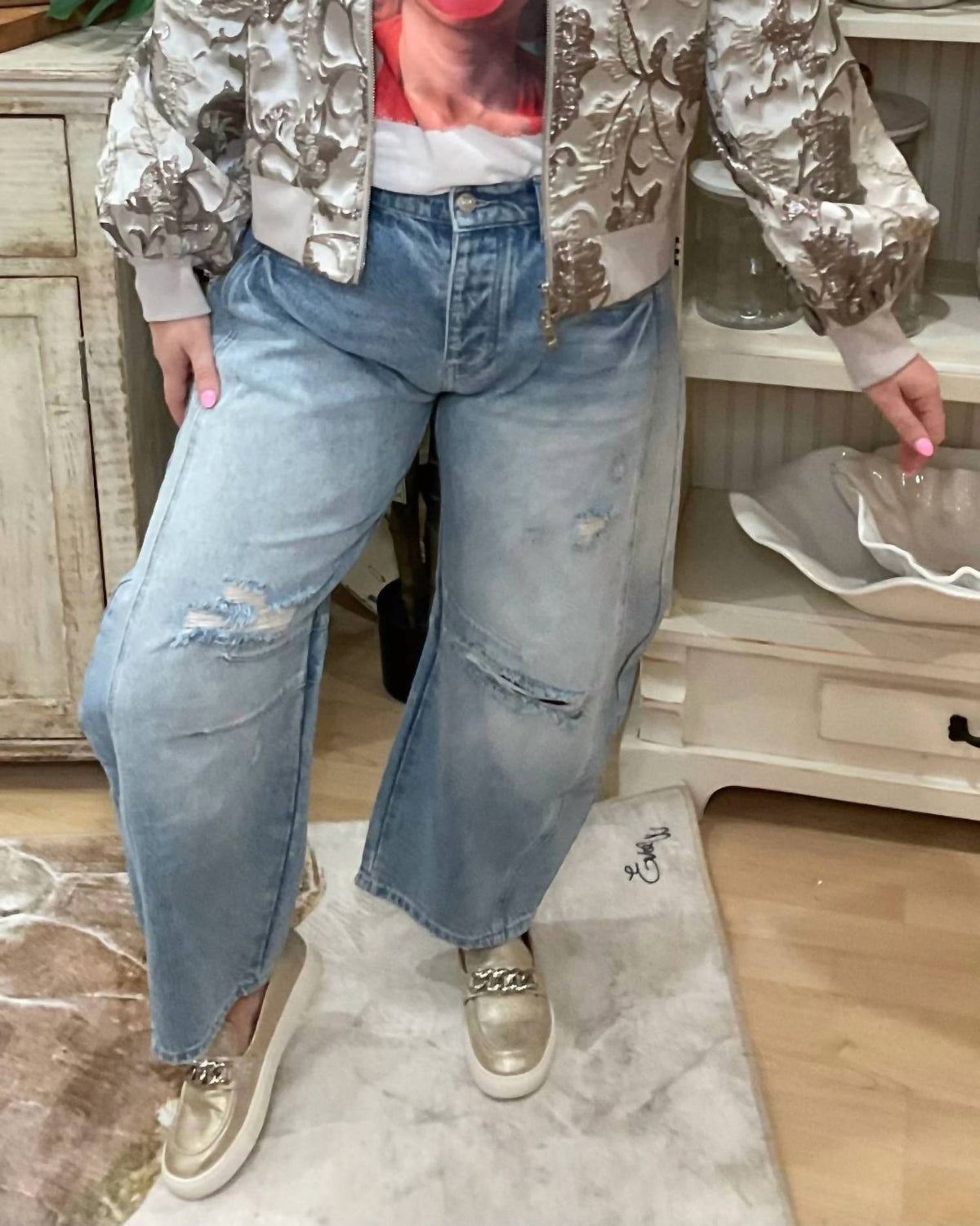 Ee:Some - Denim Barrel Jean