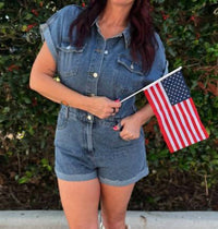 Ee:Some - Denim Romper