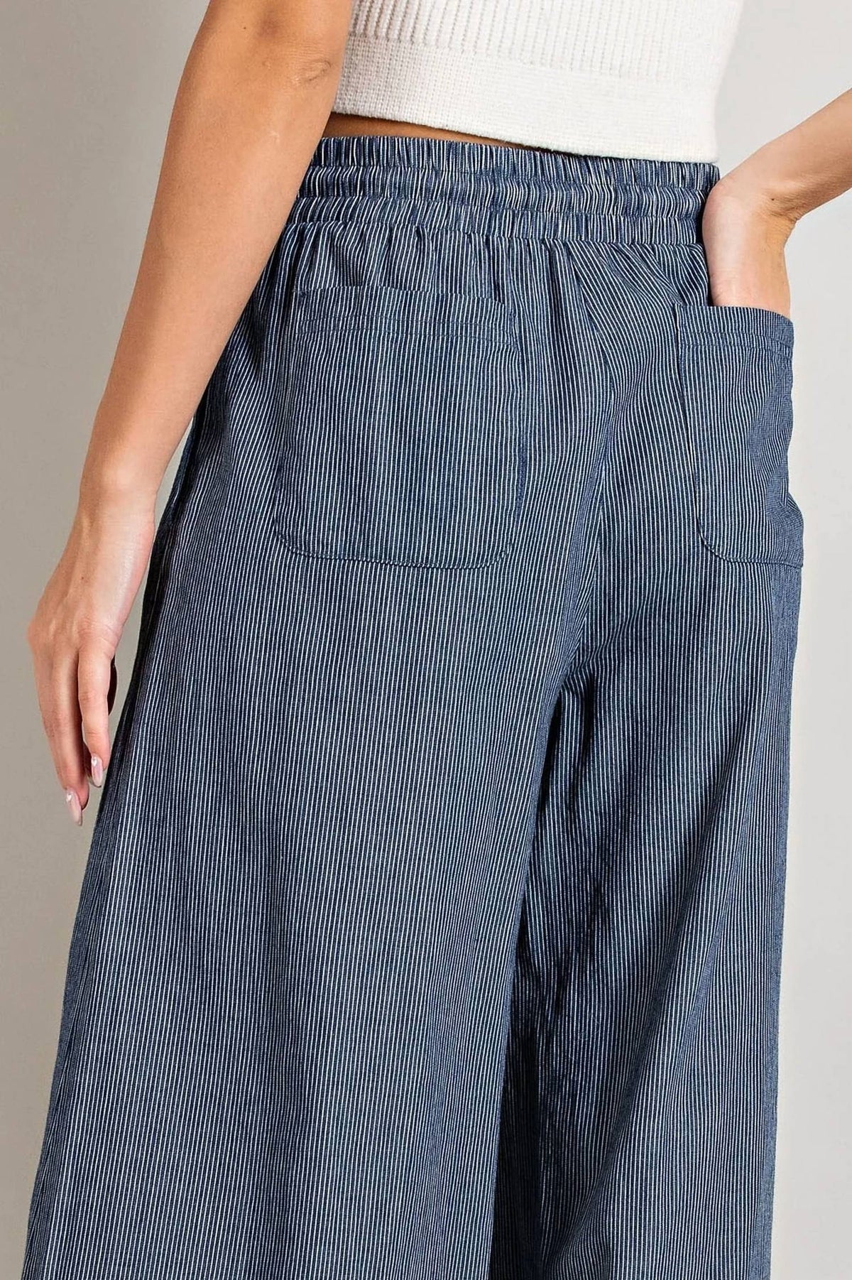 Ee:Some - Diane High Waisted Wide Leg Pants
