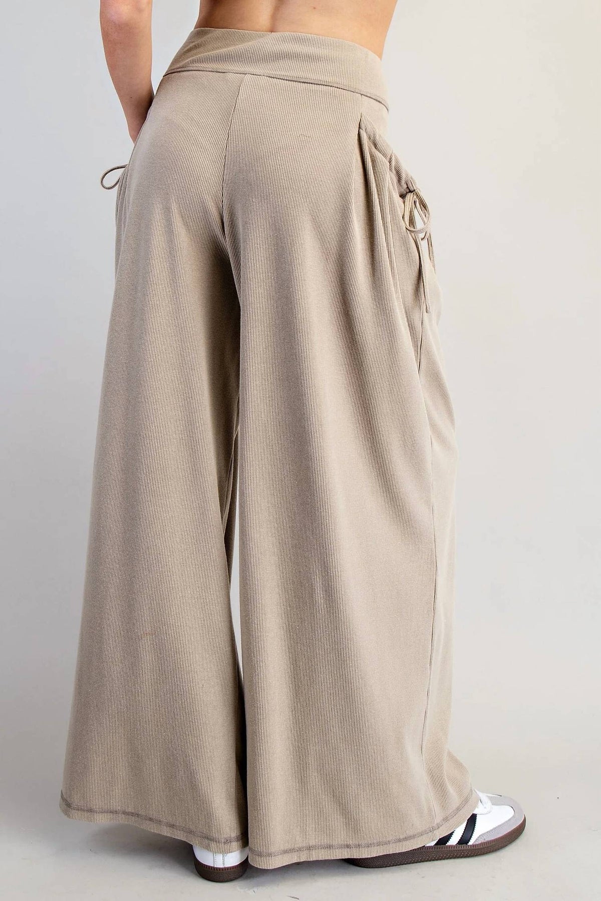 Ee:Some - Foldover Waistband Pants