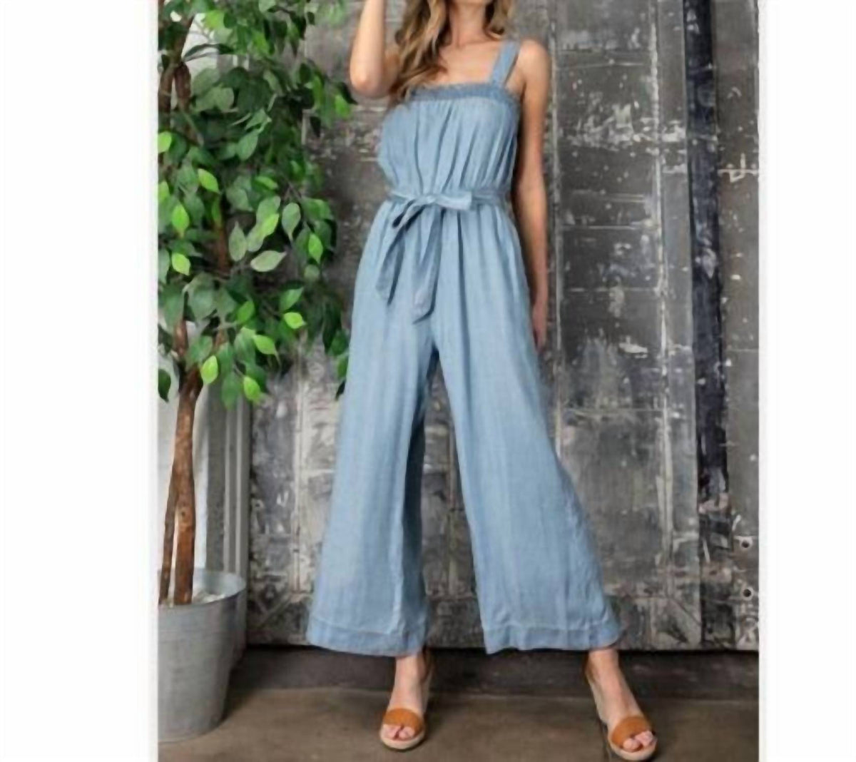 Ee:Some - Kali Chambray Jumpsuit