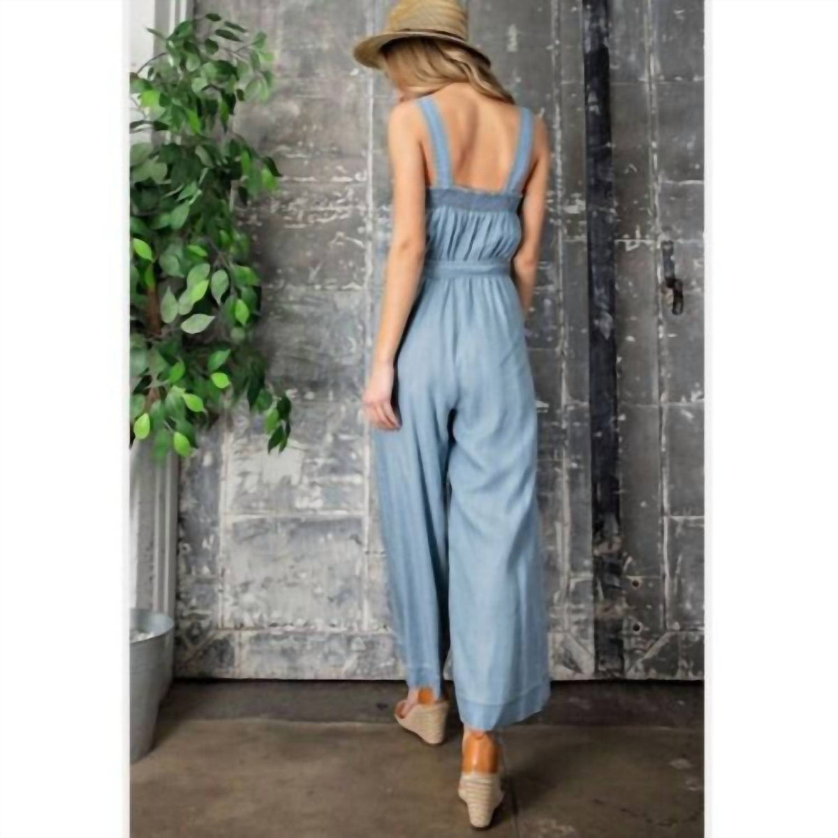 Ee:Some - Kali Chambray Jumpsuit