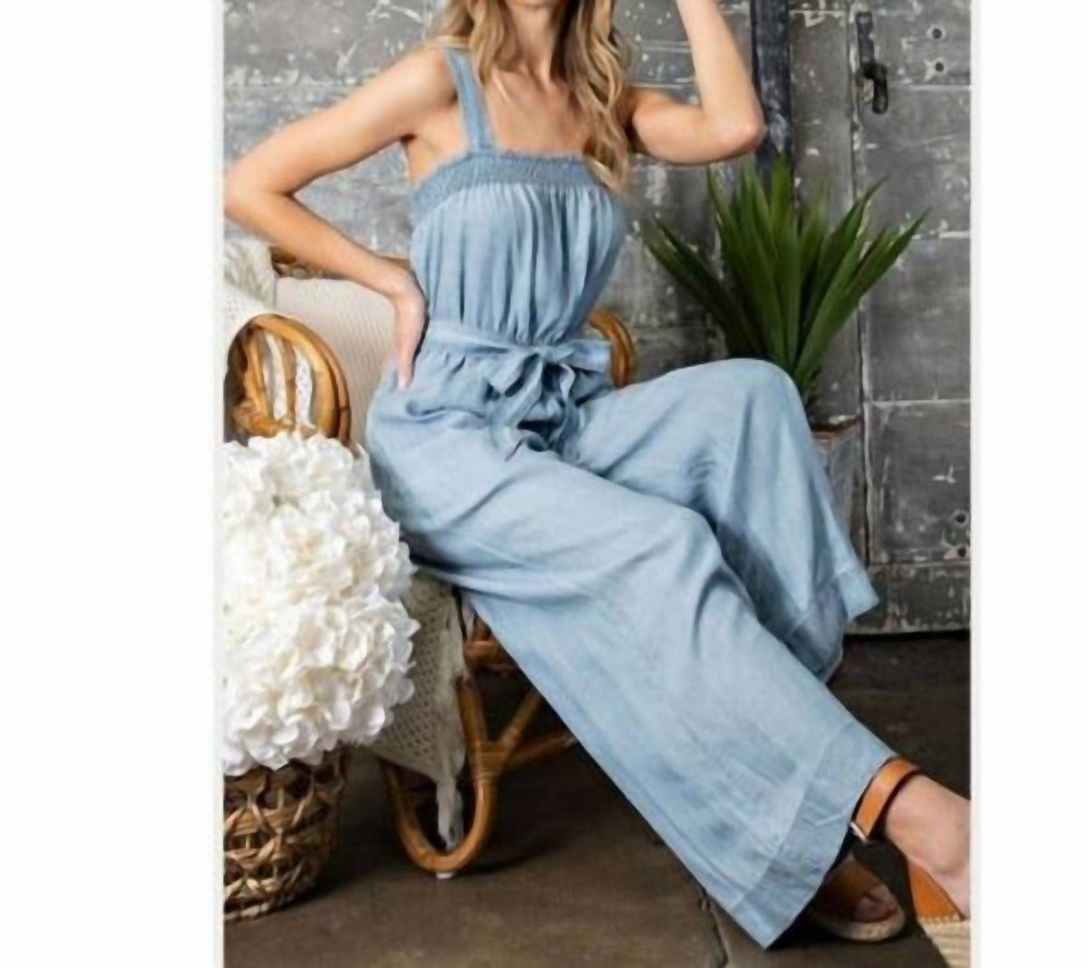 Ee:Some - Kali Chambray Jumpsuit