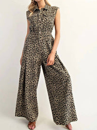 Ee:Some - Print Sleeveless Jumpsuit