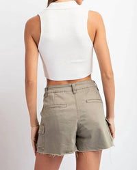 Ee:Some - Mineral Washed Cargo Shorts