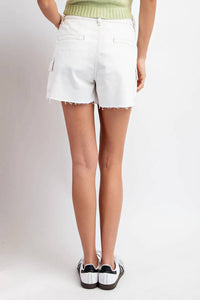 Ee:Some - Mineral Washed Cargo Shorts
