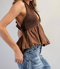 Ee:Some - Mineral Washed Sleeveless Top