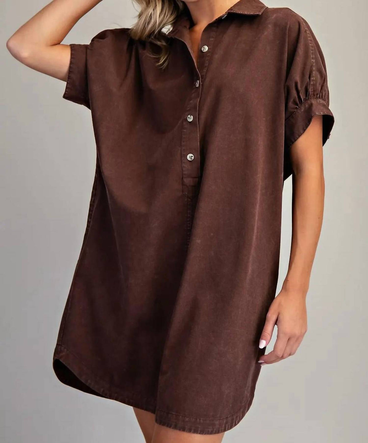 Ee:Some - Move free mineral washed dress