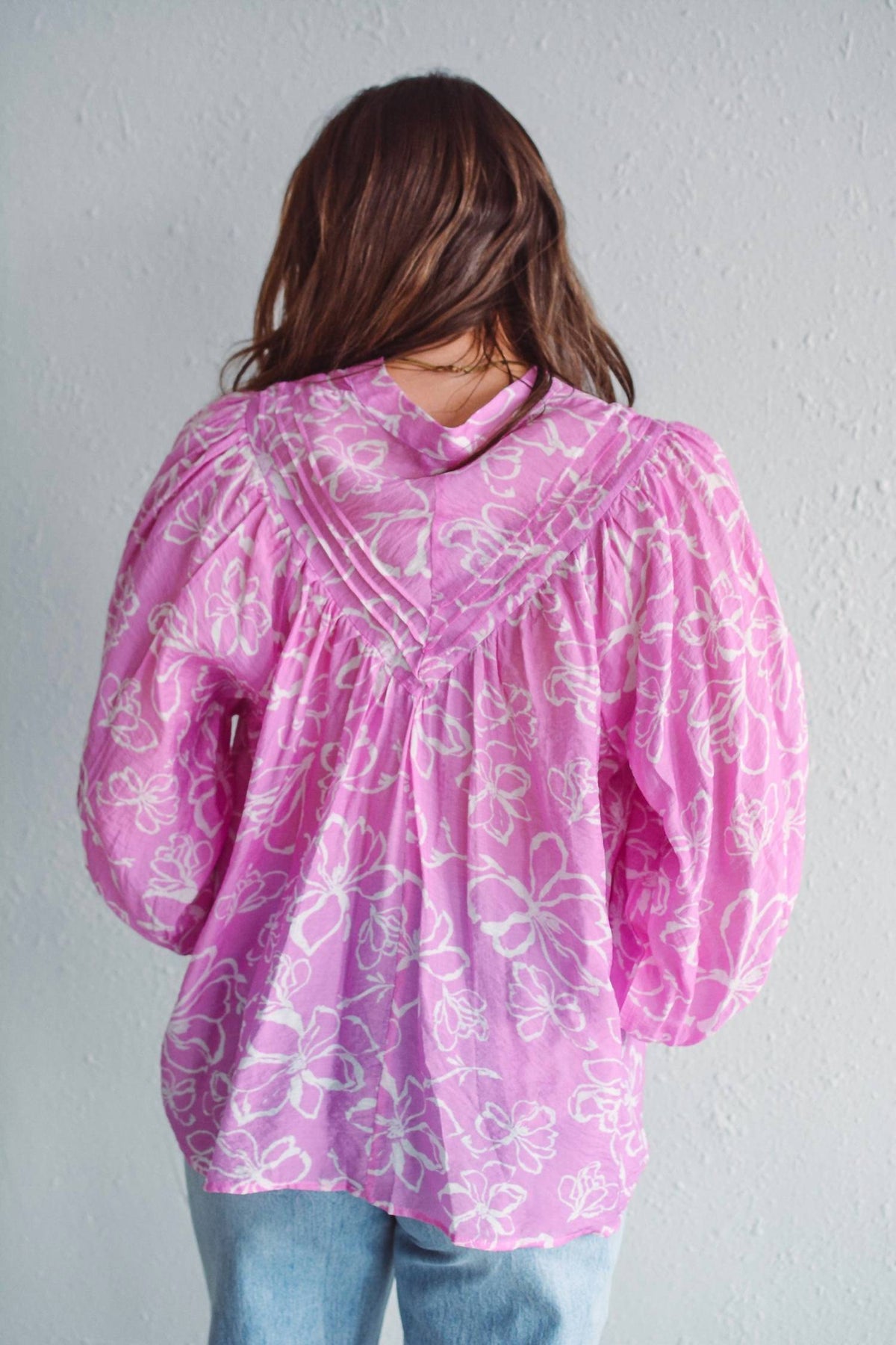 Ee:Some - Nadia Floral Button Down Blouse