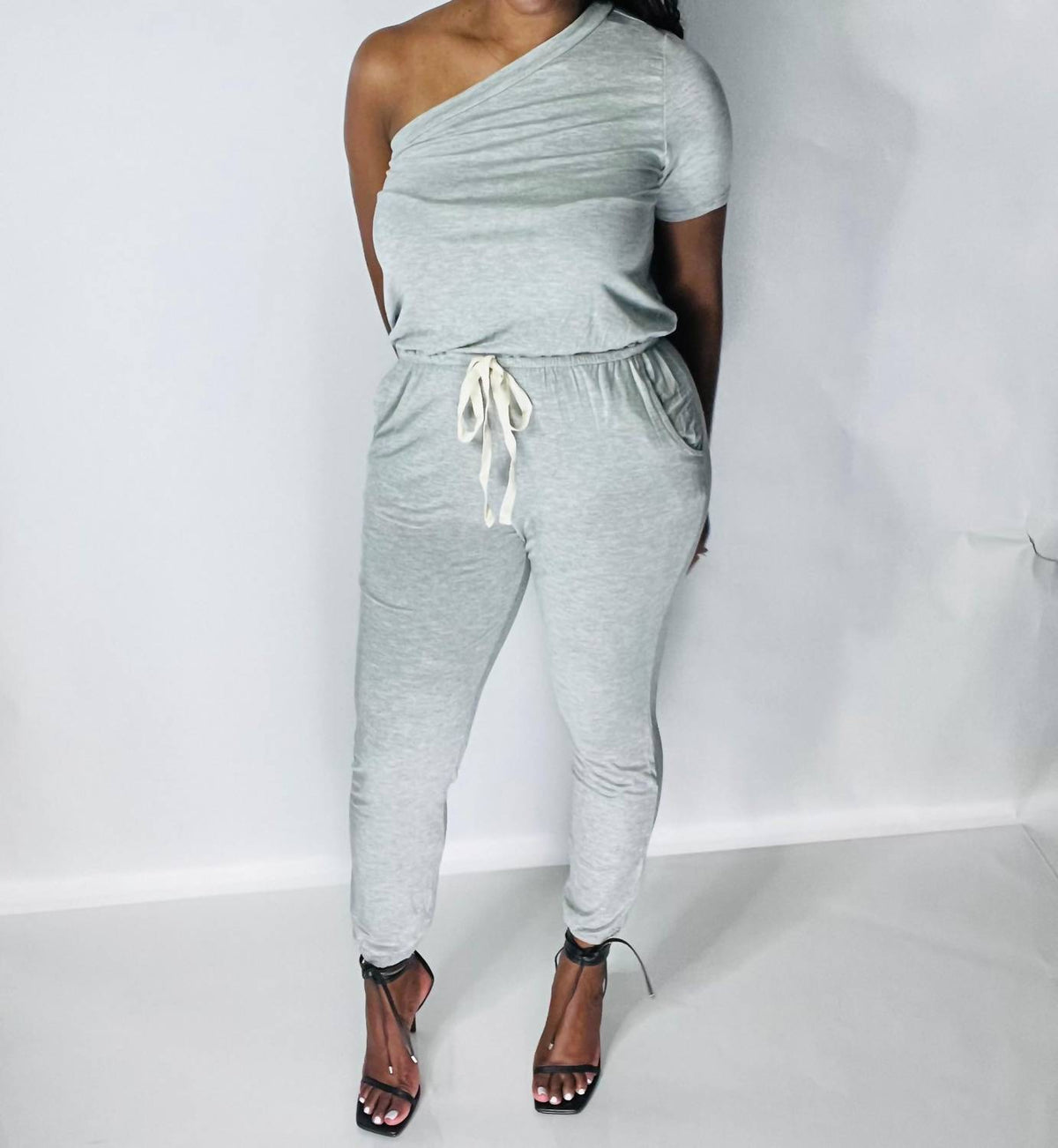Ee:Some - Natalie One Shoulder Jumpsuit