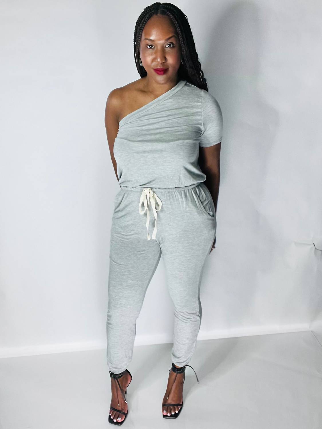 Ee:Some - Natalie One Shoulder Jumpsuit