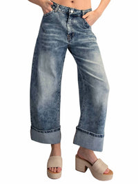Ee:Some - Runaround Rolled Up Hem Jeans