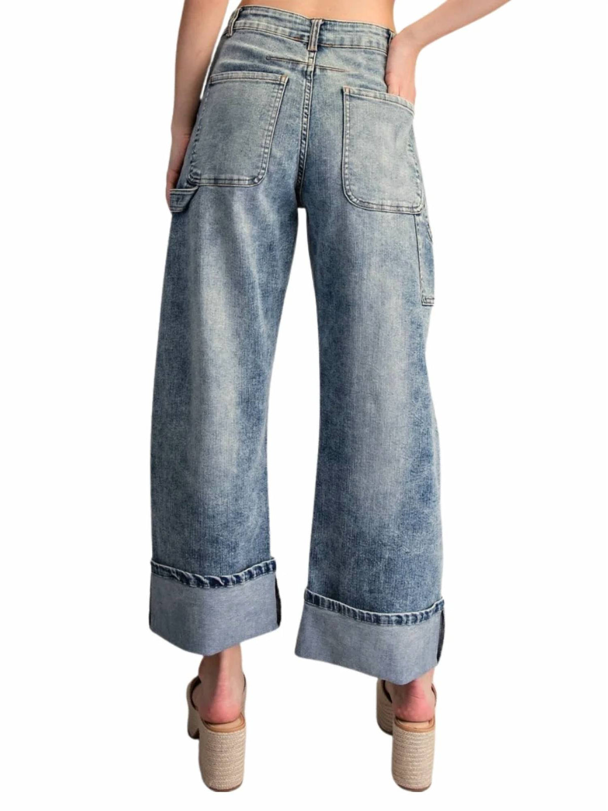 Ee:Some - Runaround Rolled Up Hem Jeans